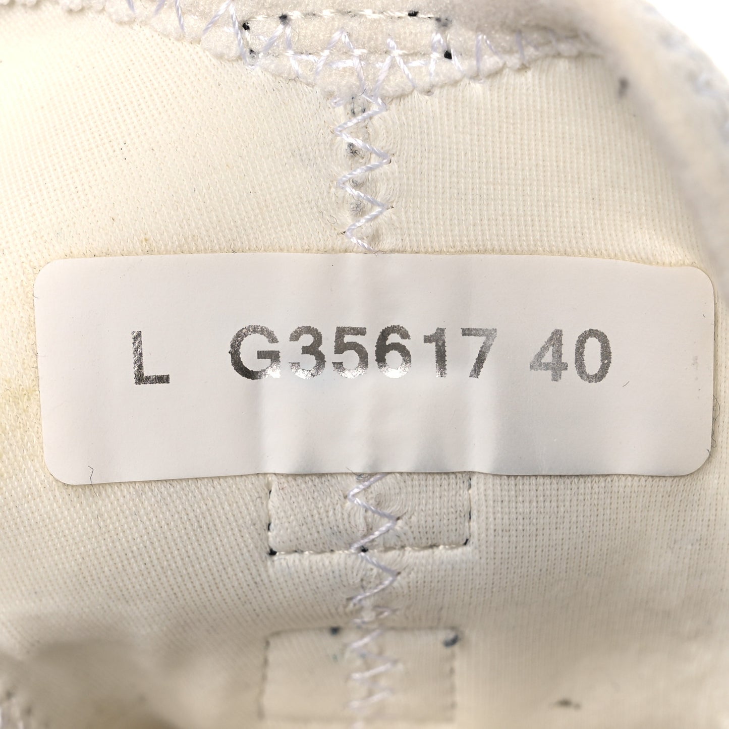 Velvet Calfskin Mixed Fibers CC Sneakers 40 Ivory Black