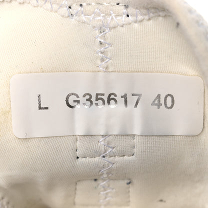 Chanel Velvet Calfskin Mixed Fibers CC Sneakers 40 Ivory Black 10 of 15