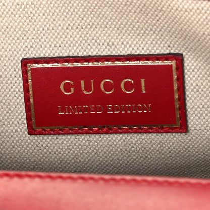 Gucci Calfskin Chinese New Year Mini Dionysus Shoulder Bag Hibiscus Red 9 of 13