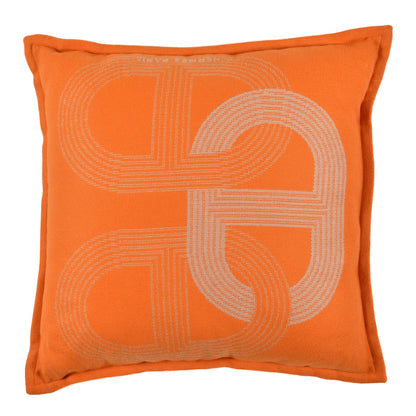 Hermes Merino Wool Circuit 24 Pillow Orange Sable 1 of 3