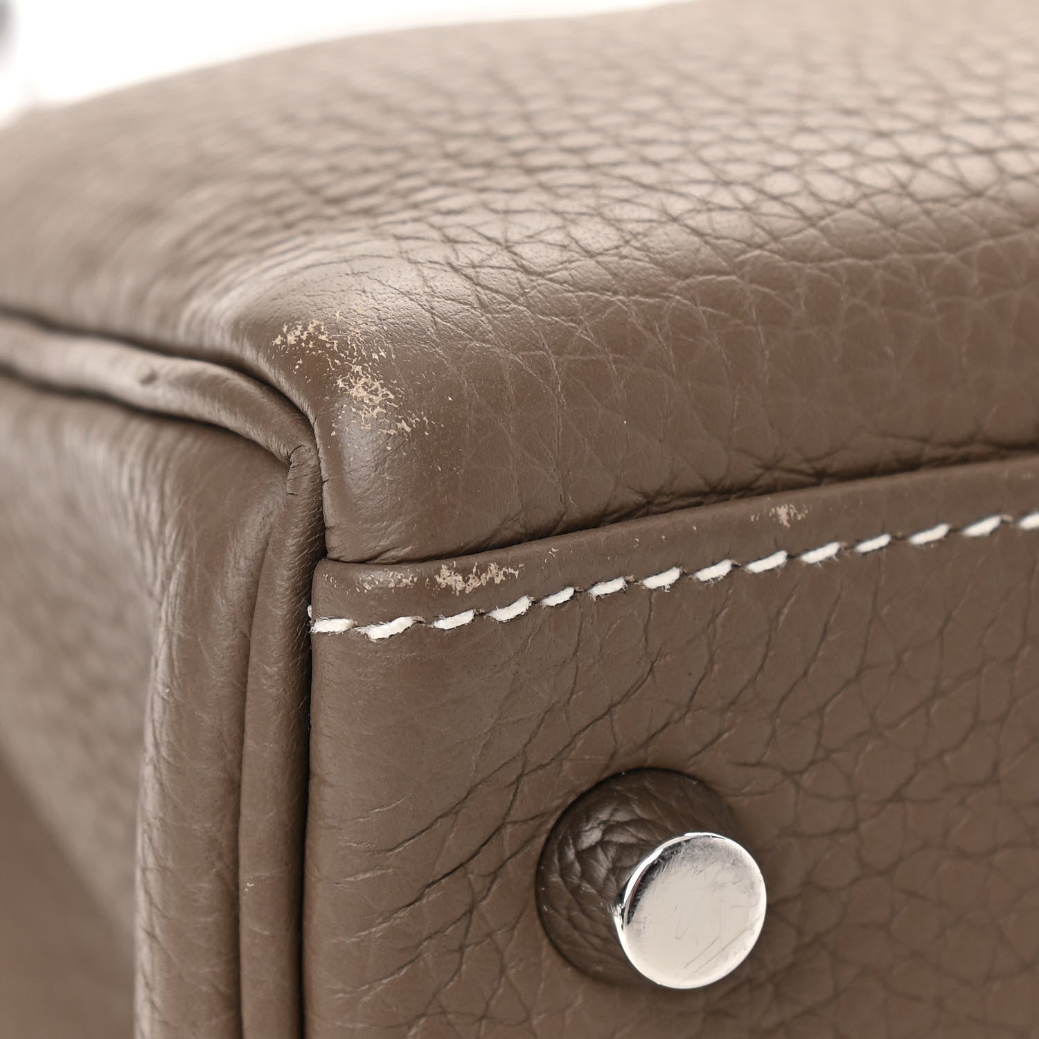 Hermes Togo Horseshoe Kelly Retourne 32 Etoupe Macassar 20 of 24