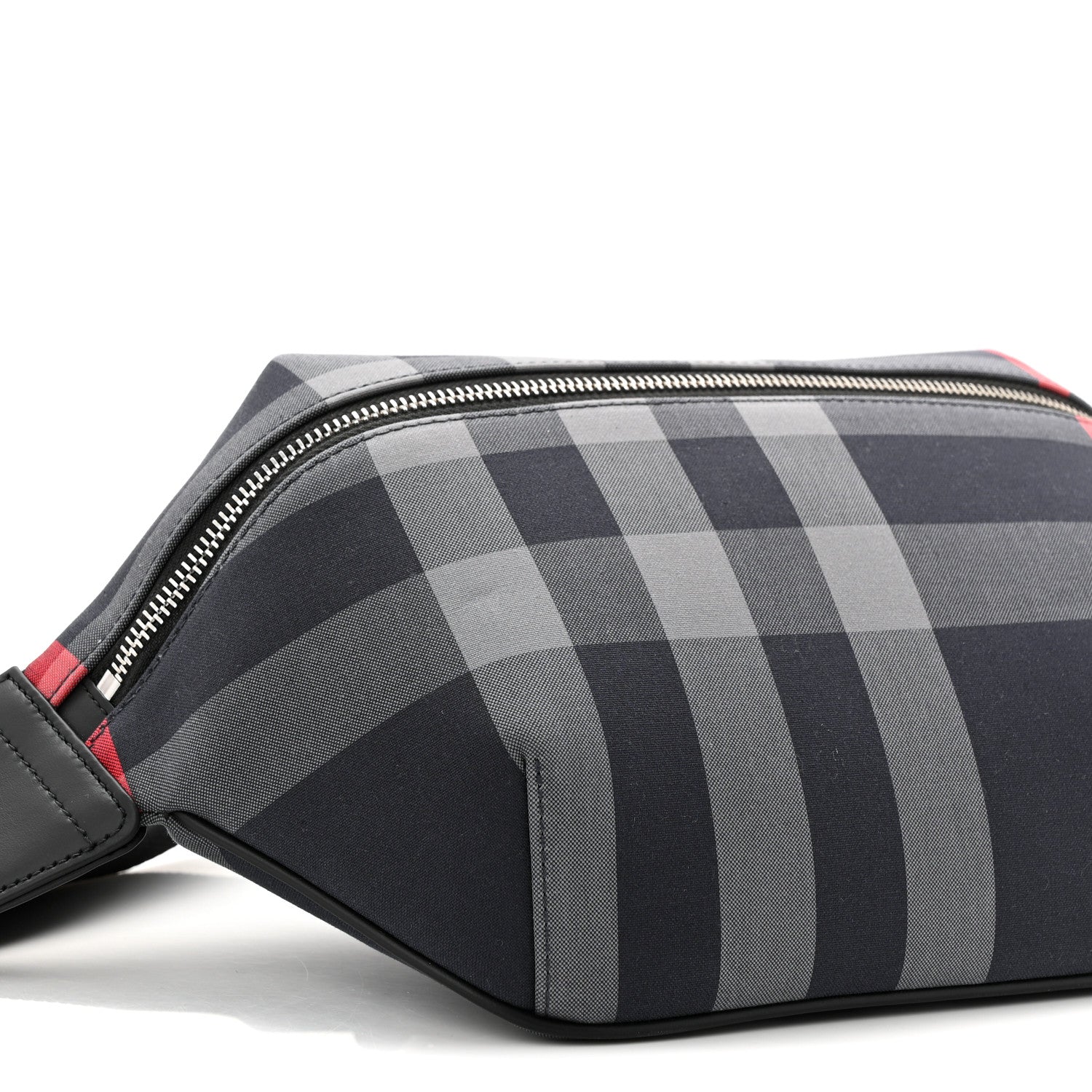 Burberry IP Check Sonny Bum Bag Navy Grey 1853352 – FASHIONPHILE