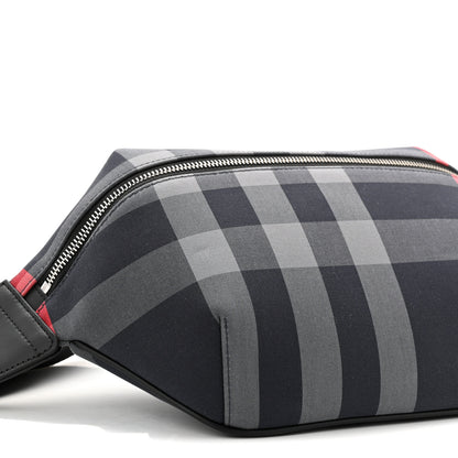 Burberry IP Check Sonny Bum Bag Navy Grey 9 of 10