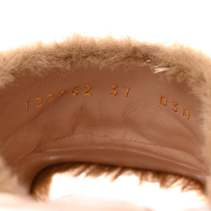 Gucci X DANS LE VERT Faux Fur Horsebit Mules 37 Brown 7 of 9