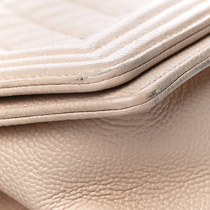 Chanel Caviar Quilted Medium Boy Flap Beige 19 of 27
