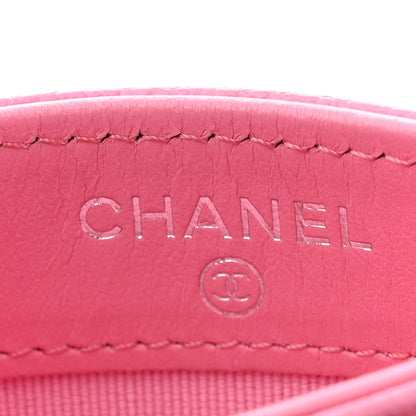 Chanel Caviar Quilted Boy Card Holder Pink 6 of 8