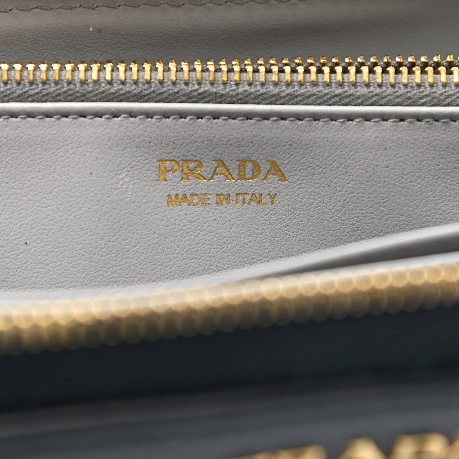 Prada Daino Colour Zip Around Wallet Baltico Granito 6 of 8