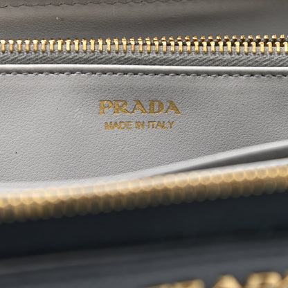 Prada Daino Colour Zip Around Wallet Baltico Granito 6 of 8
