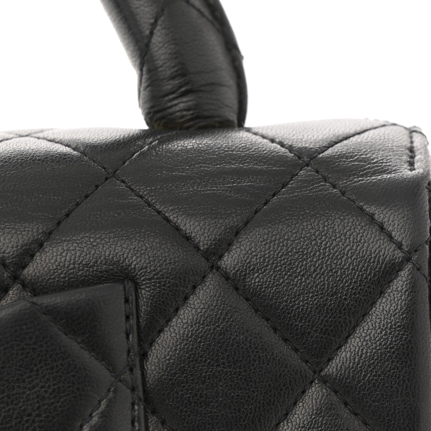 Chanel Lambskin Quilted Medium Rectangular Kelly Flap Bag Black 11 of 11