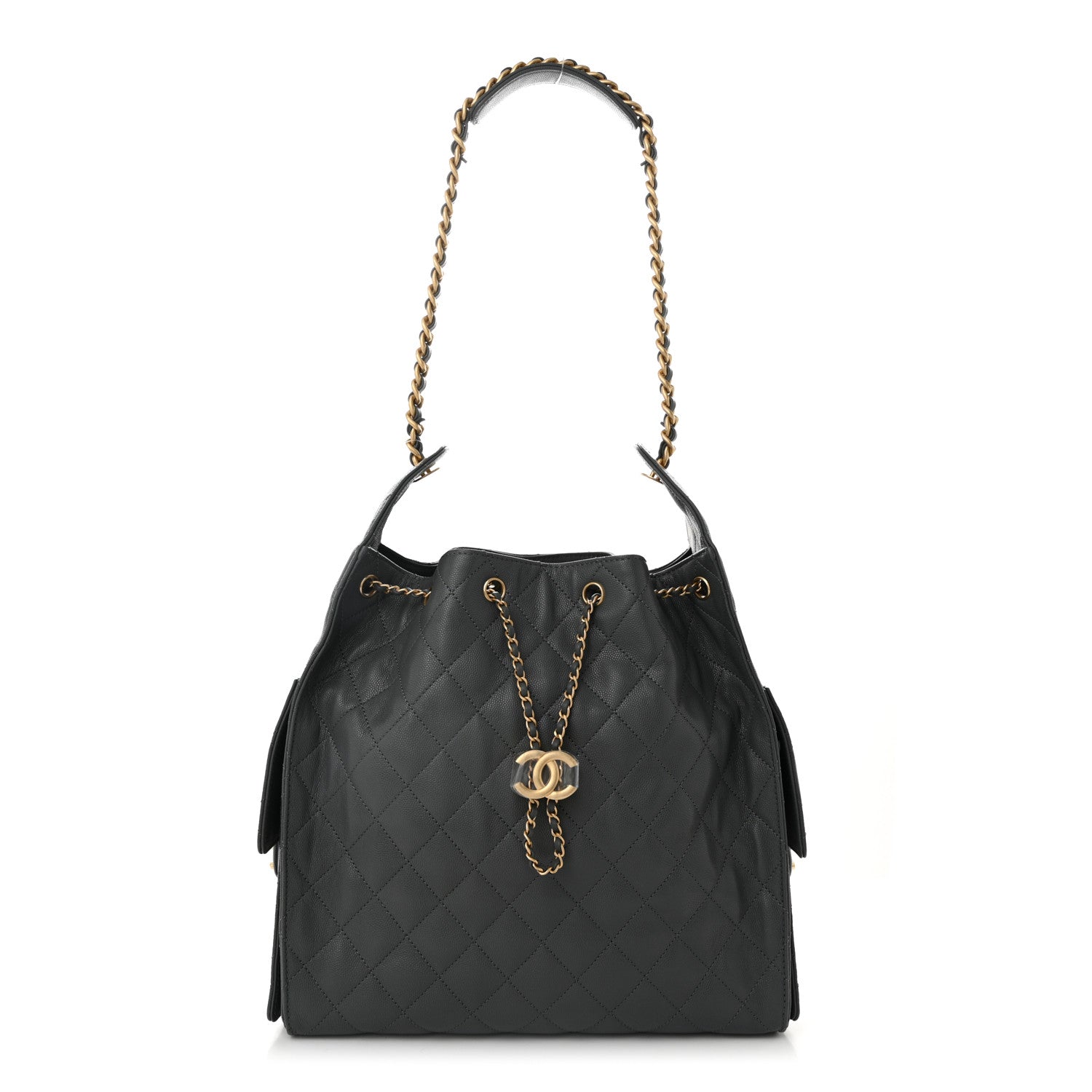 Chanel Caviar Quilted Medium Chanel 25 Handbag Dark Gray 1 of 11