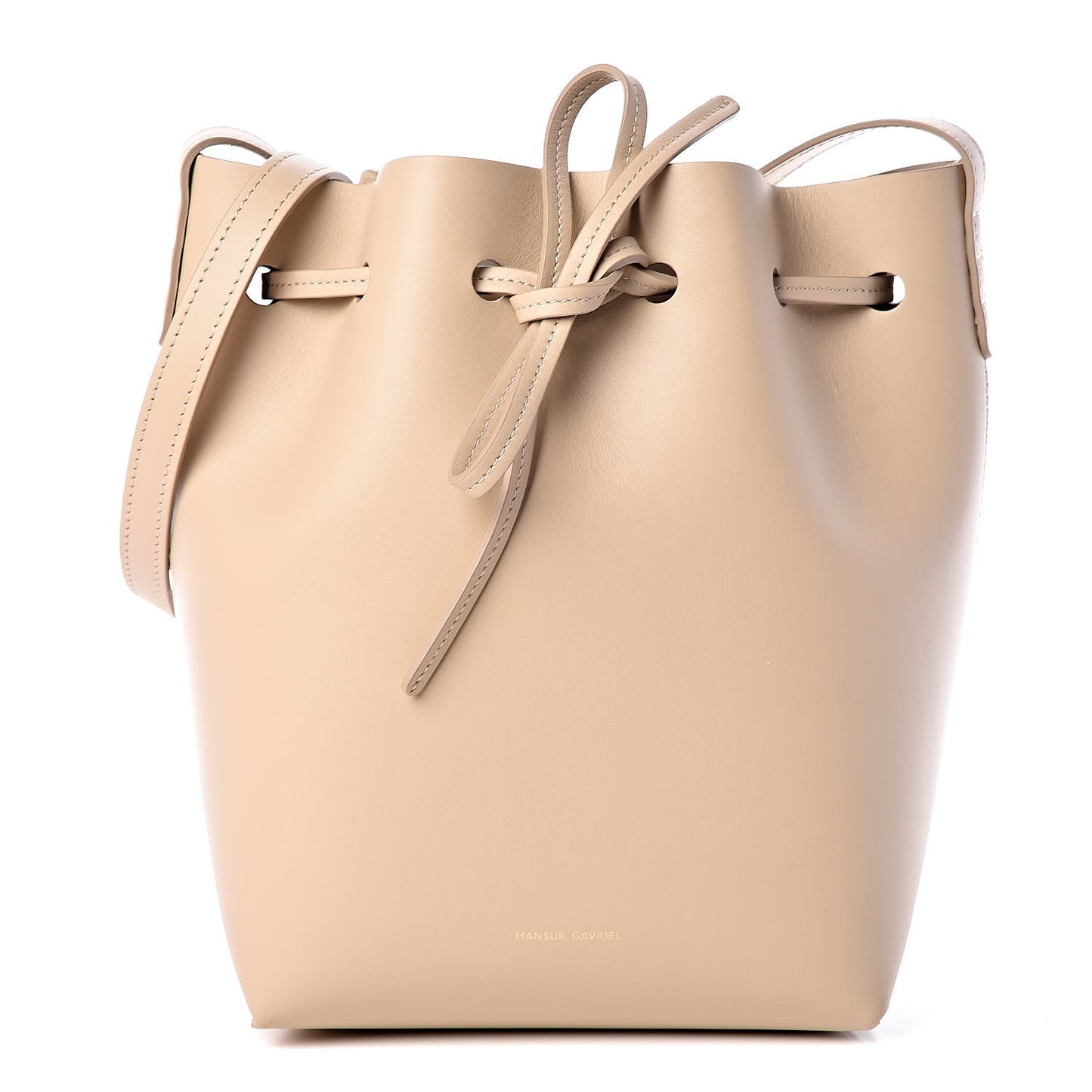 Calfskin Mini Bucket Bag Sand