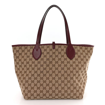 Gucci Grained Calfskin Monogram Large Totissima Reversible Tote Rosso Ancora 1 of 18
