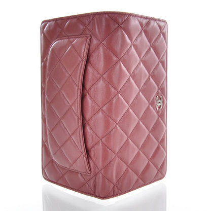 Chanel Lambskin Quilted Yen Wallet Red 4 of 10