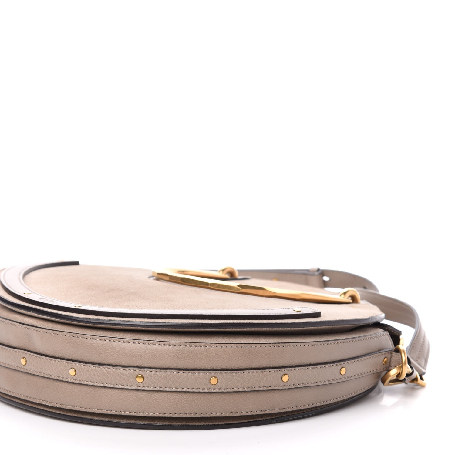 Chloe Calfskin Suede Medium Pixie Bag Motty Grey 9 of 10