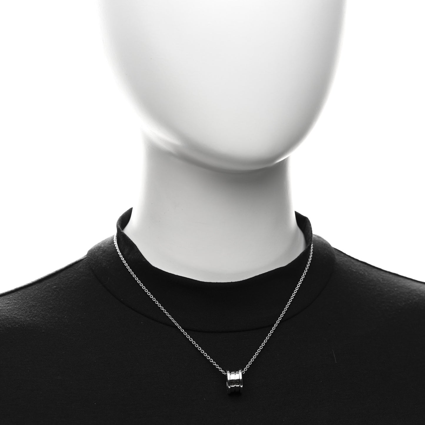 18K White Gold B.Zero1 Pendant Necklace
