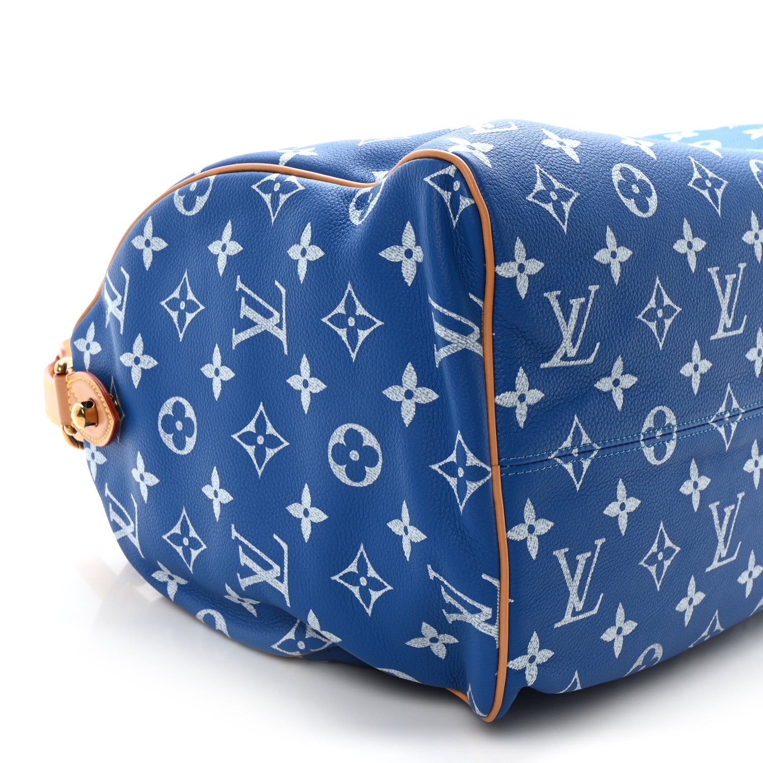 Louis Vuitton Calfskin Monogram Speedy P9 Bandouliere 40 Blue 9 of 10