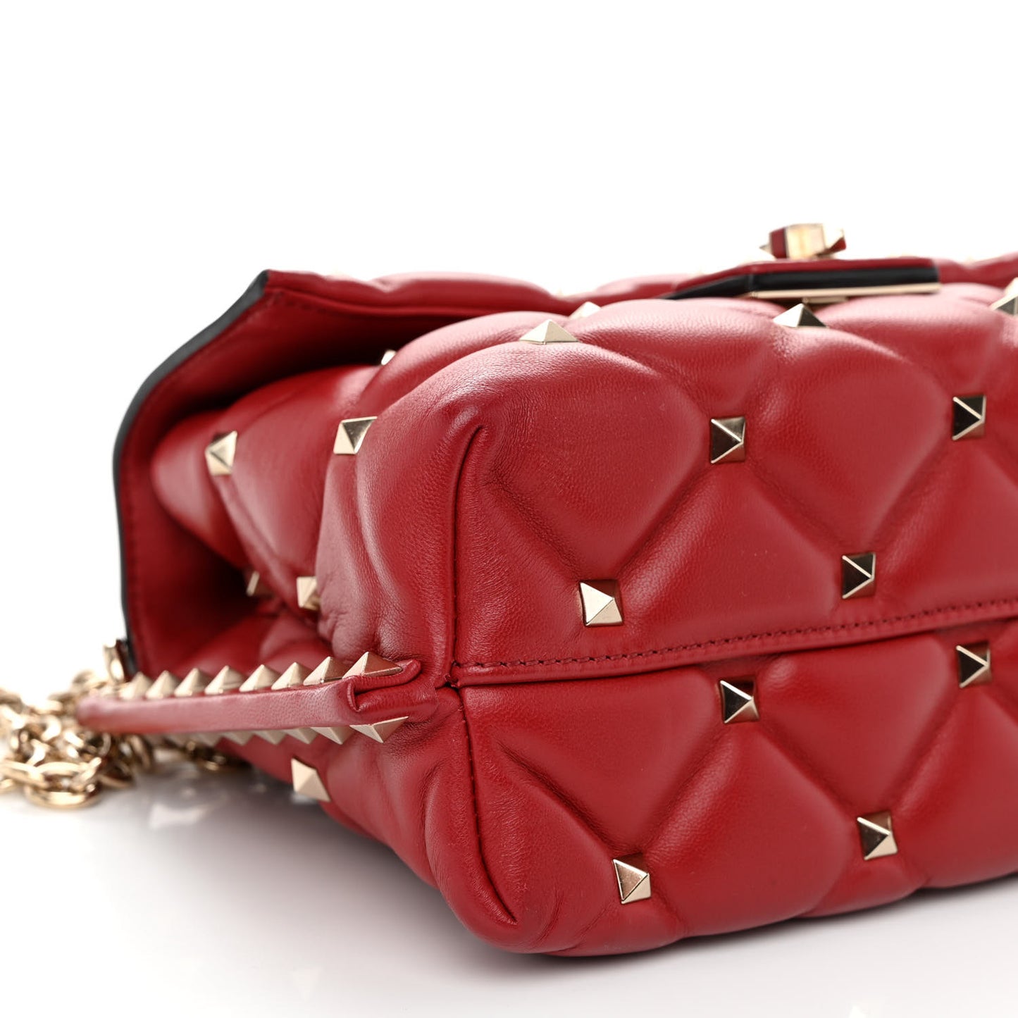 Nappa Small Candystud Crossbody Rosso Valentino