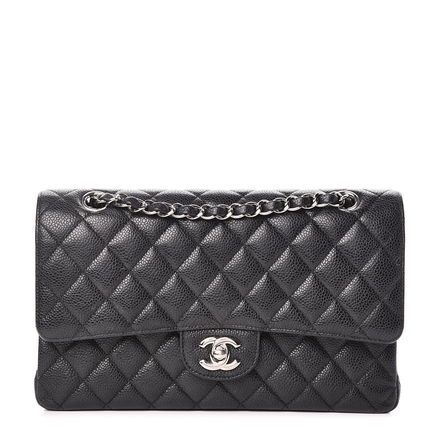 Chanel Caviar Quilted Medium Double Flap Black 1 of 21