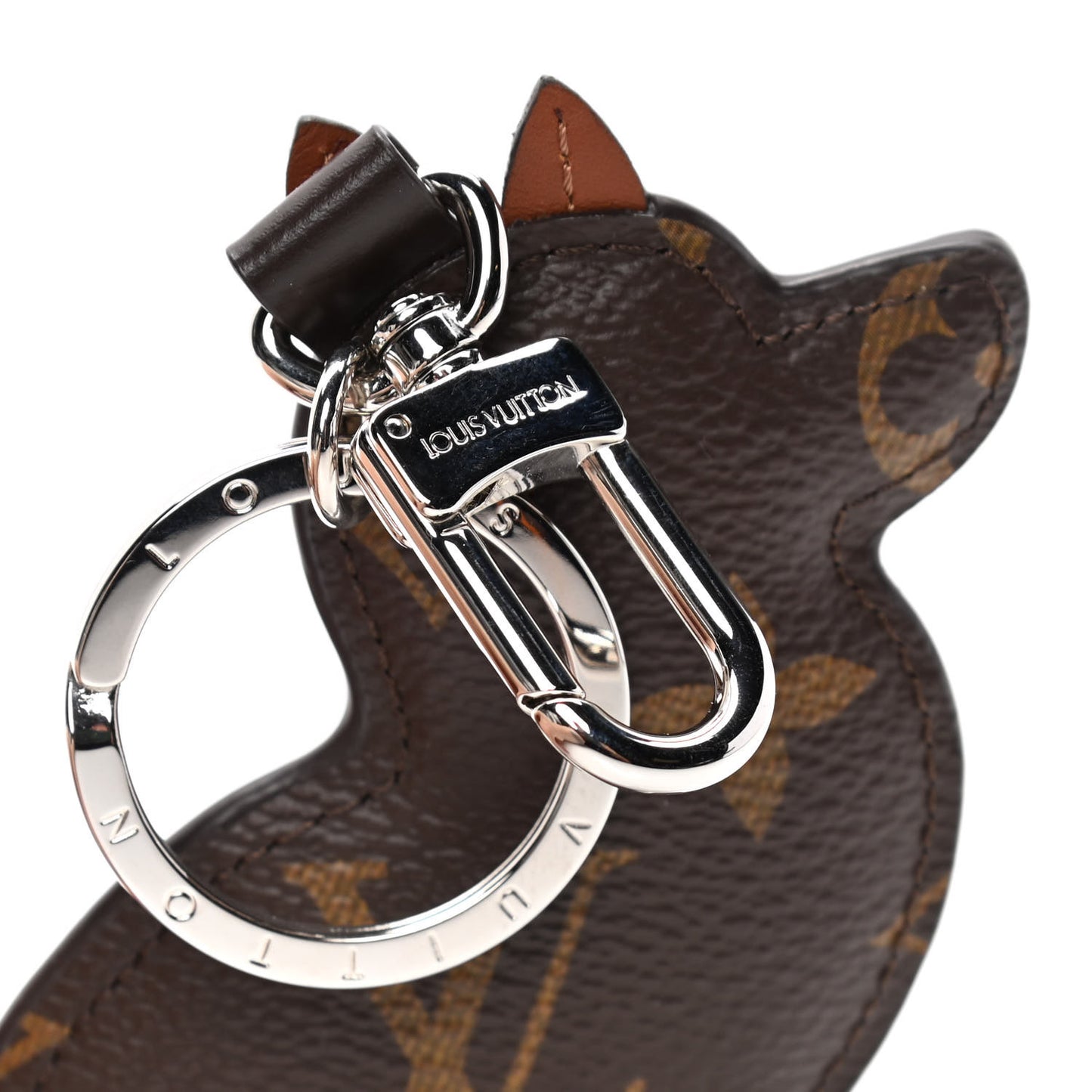 Monogram Dog Bag Charm Key Holder