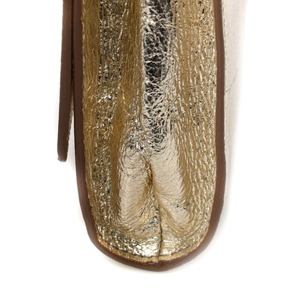 Saint Laurent Metallic Calfskin Monogram Large Belle De Jour Clutch Gold 11 of 18