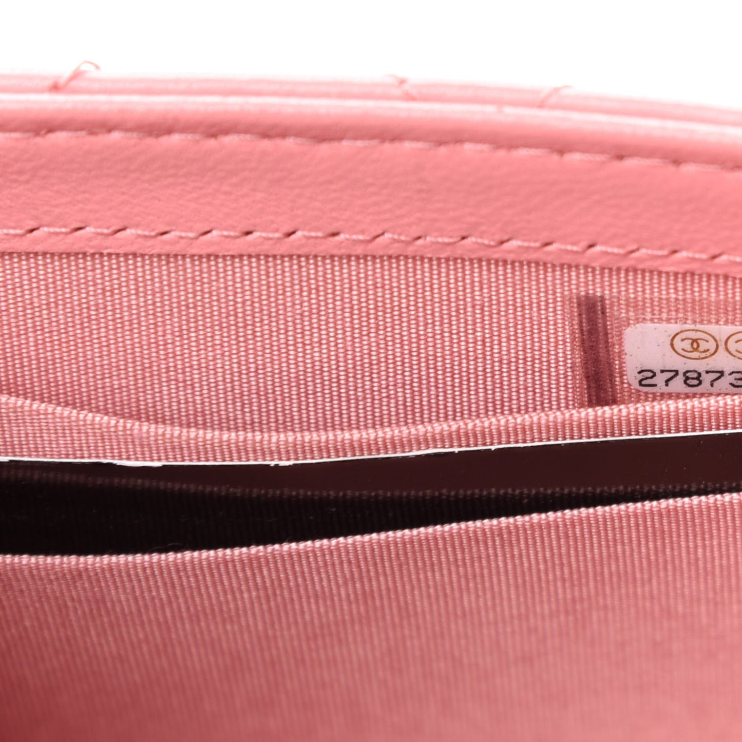 Lambskin Quilted Mini Trendy CC Clutch With Chain Pink