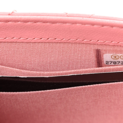 Chanel Lambskin Quilted Mini Trendy CC Clutch With Chain Pink 9 of 10