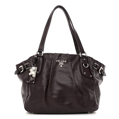 Prada Soft Calfskin Shopping Tote Prugna 1 of 10