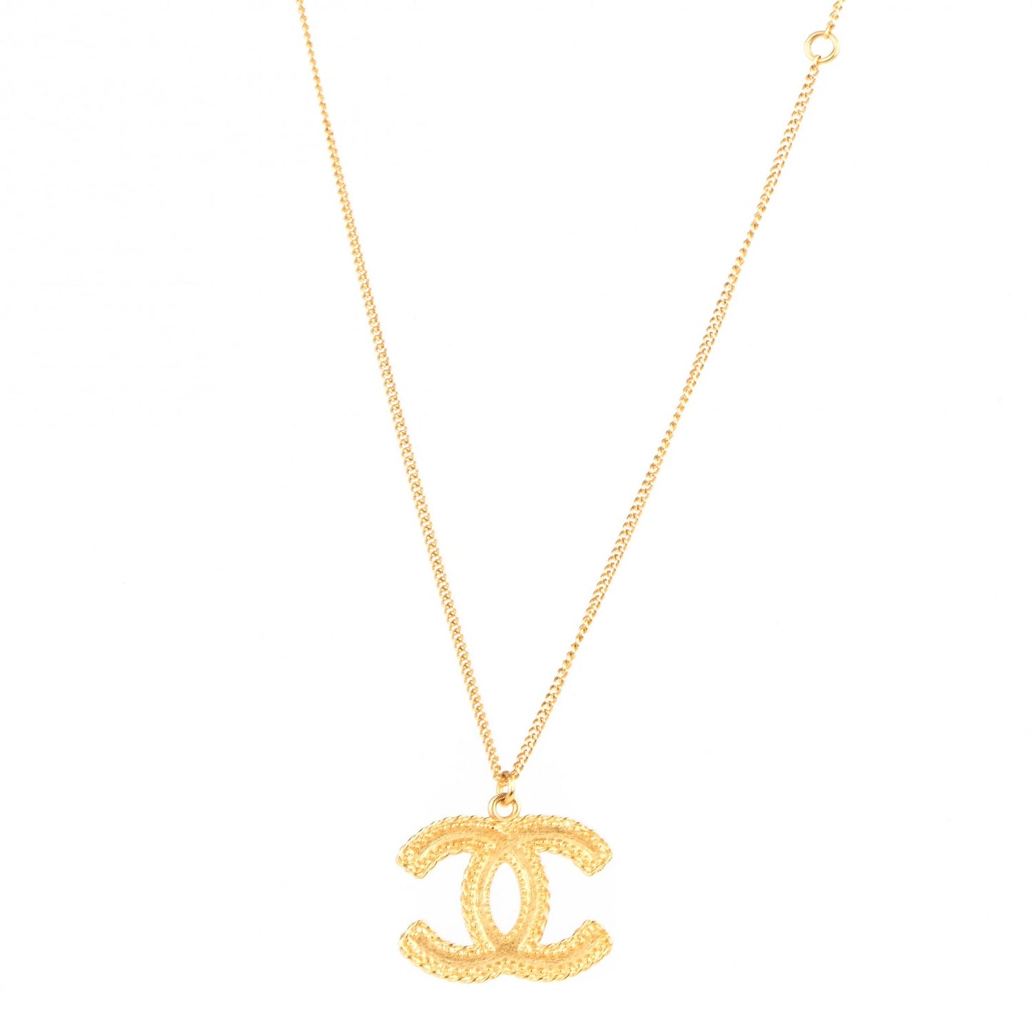 CC Pendant Necklace Gold