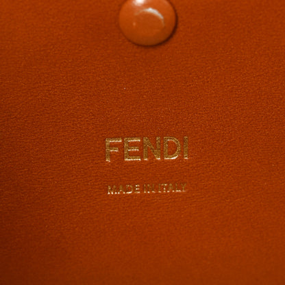 Fendi Canvas Cuoio Agata FF Ajour Embroidered Baguette Grezzo Cuoio 6 of 10