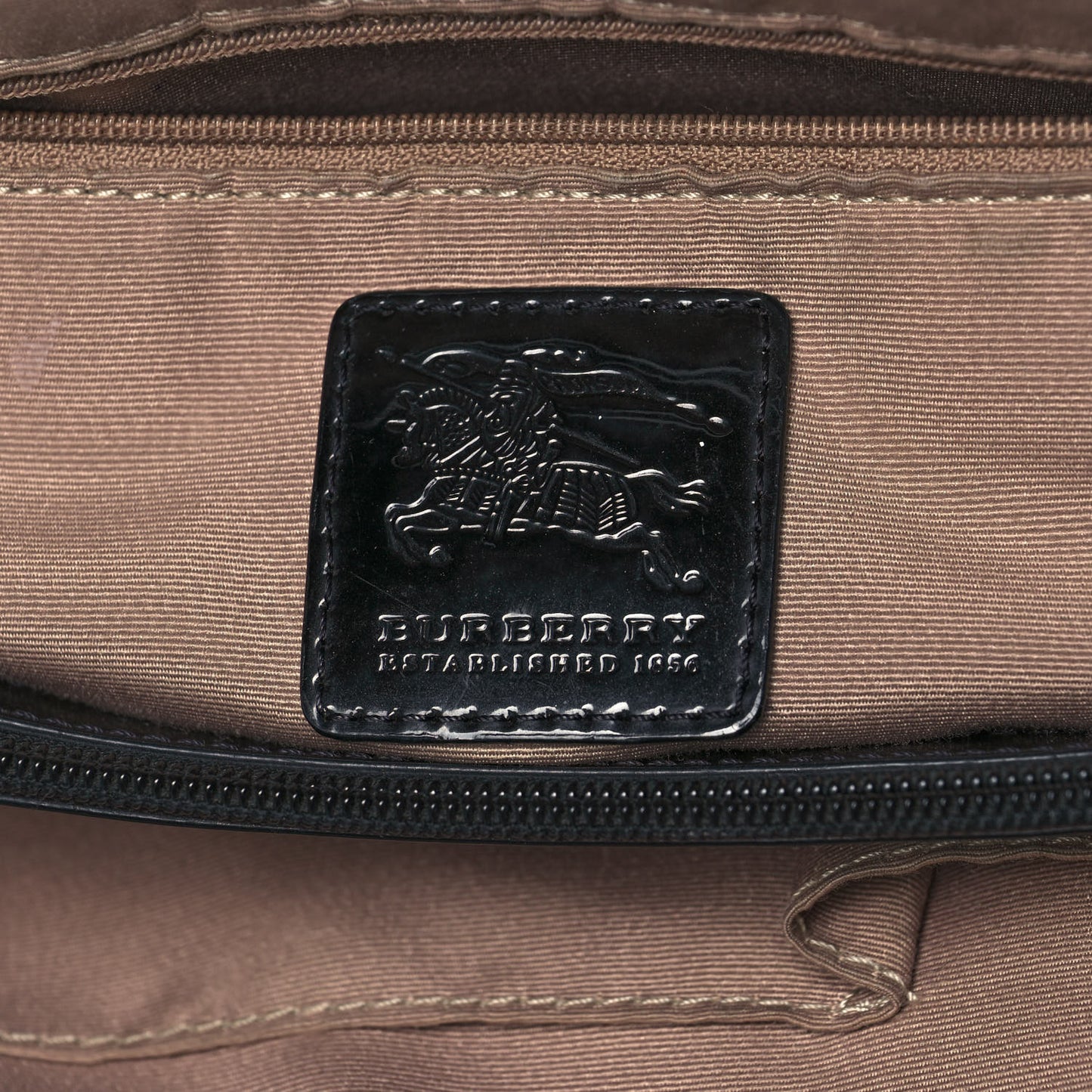 Patent Trim Nova Check Tote Black