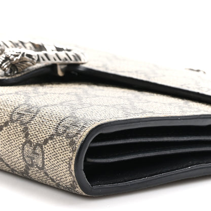 Gucci GG Supreme Monogram Mini Dionysus Chain Wallet Beige Black 8 of 9
