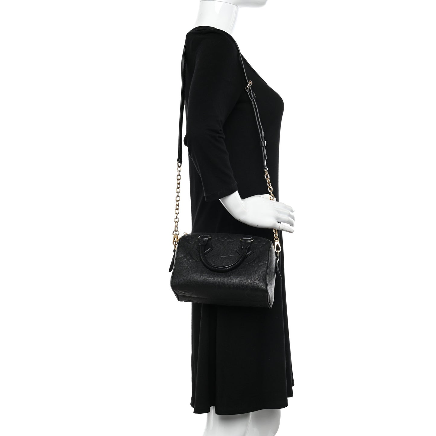 Empreinte Monogram Giant Speedy Bandouliere 20 Black