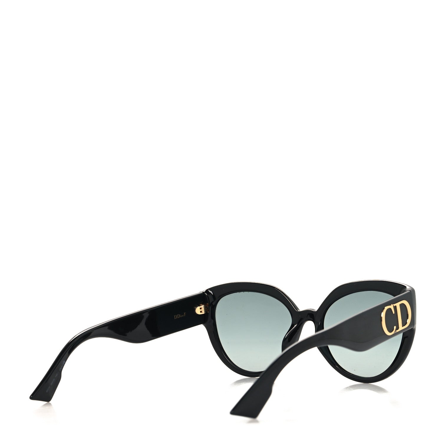 Christian Dior Acetate DDiorF Cat Eye Sunglasses Black 4 of 9