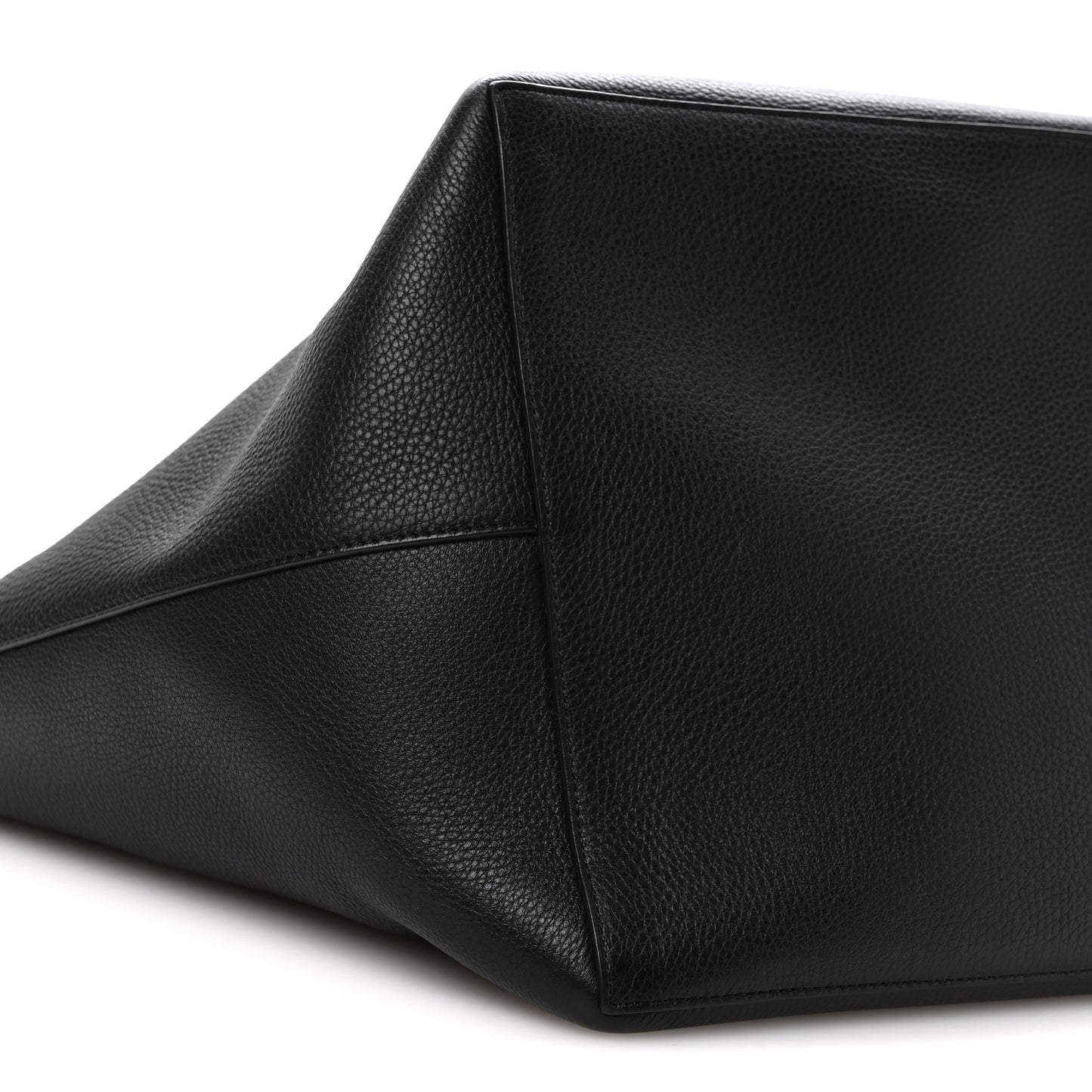 Grained Calfskin Park Tote Three Black