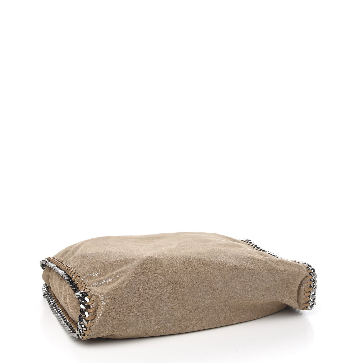 Shaggy Deer Falabella Fold Over Tote Taupe