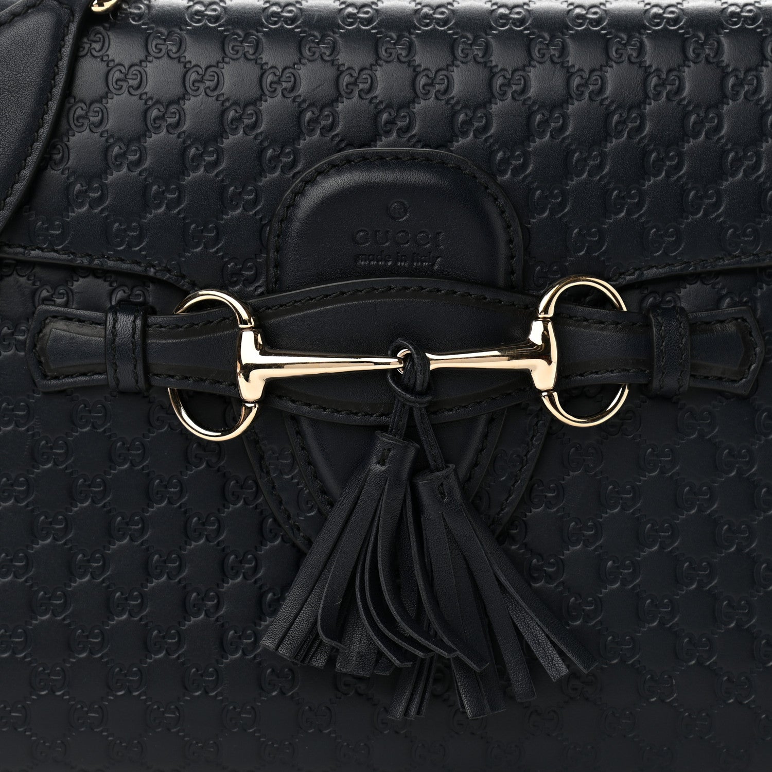 Gucci Soft Microguccissima Medium Emily Chain Shoulder Bag Blue 8 of 13