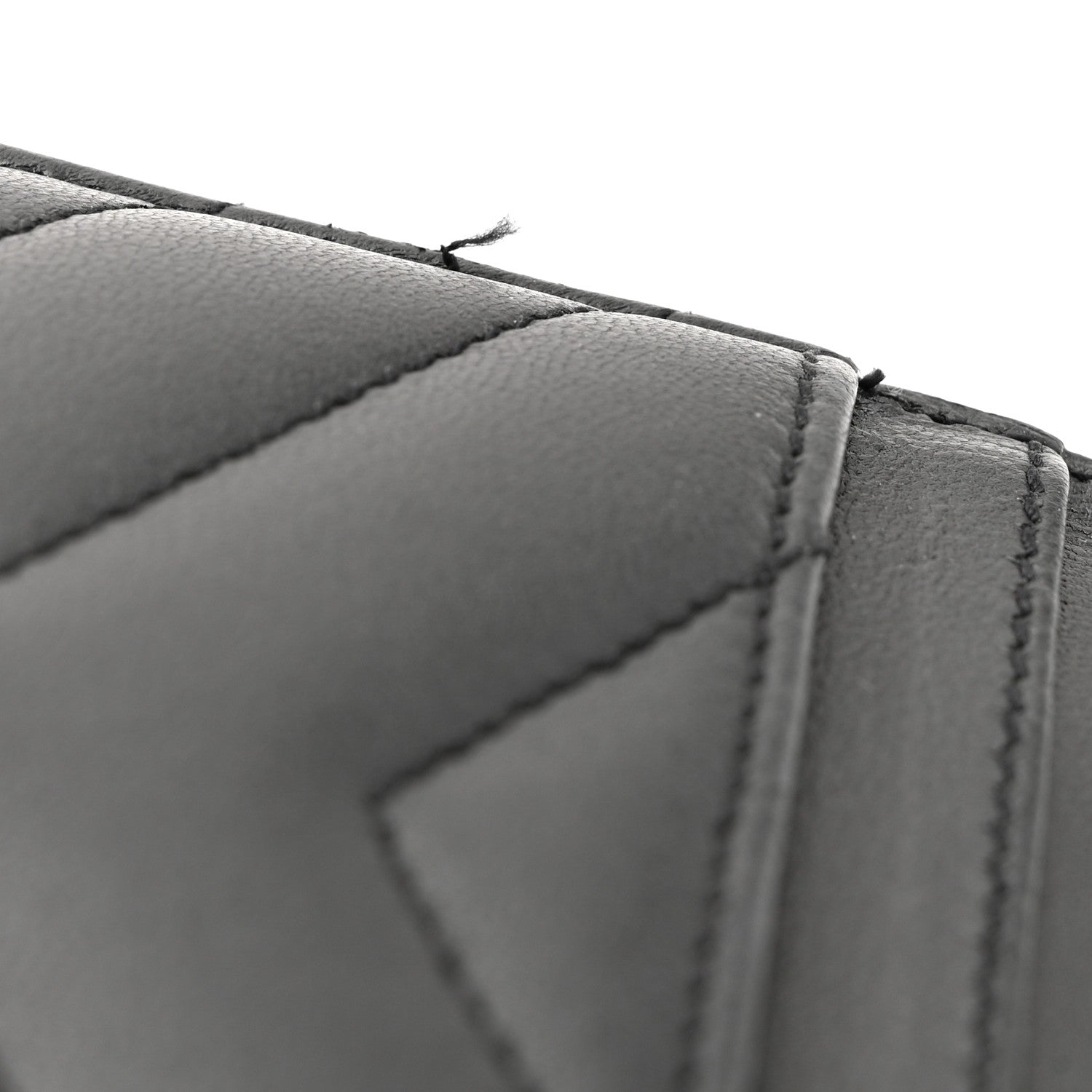 Saint Laurent Calfskin Y Quilted Monogram LouLou Credit Card Case Black 9 of 11