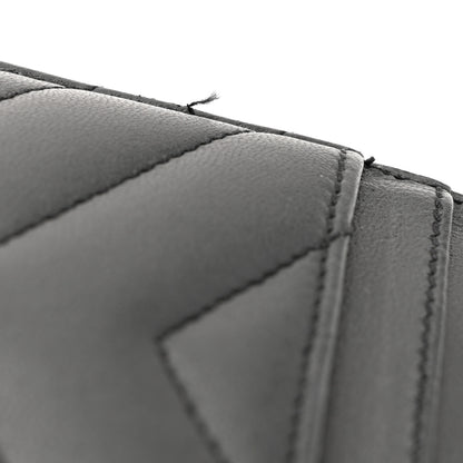 Saint Laurent Calfskin Y Quilted Monogram LouLou Credit Card Case Black 9 of 11