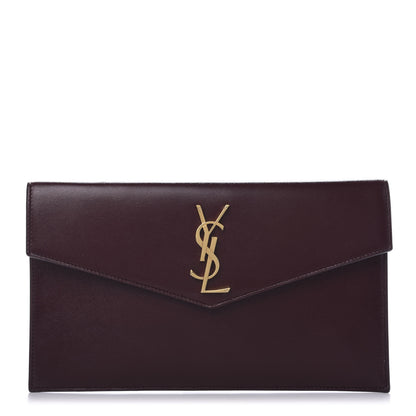 Saint Laurent Smooth Shiny Calfskin Medium Uptown Removable Pouch 1 of 10