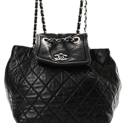 Chanel Glazed Calfskin Quilted Beijing Backpack Black 8 of 10