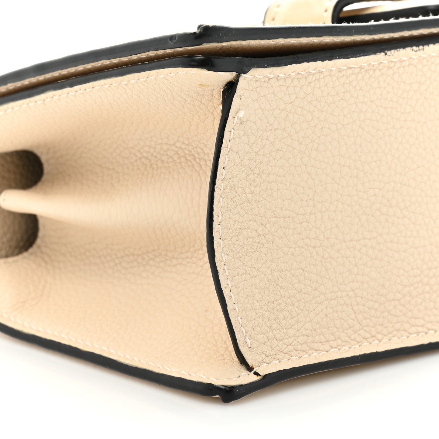 Calfskin Small Barcelona Shoulder Bag Ivory