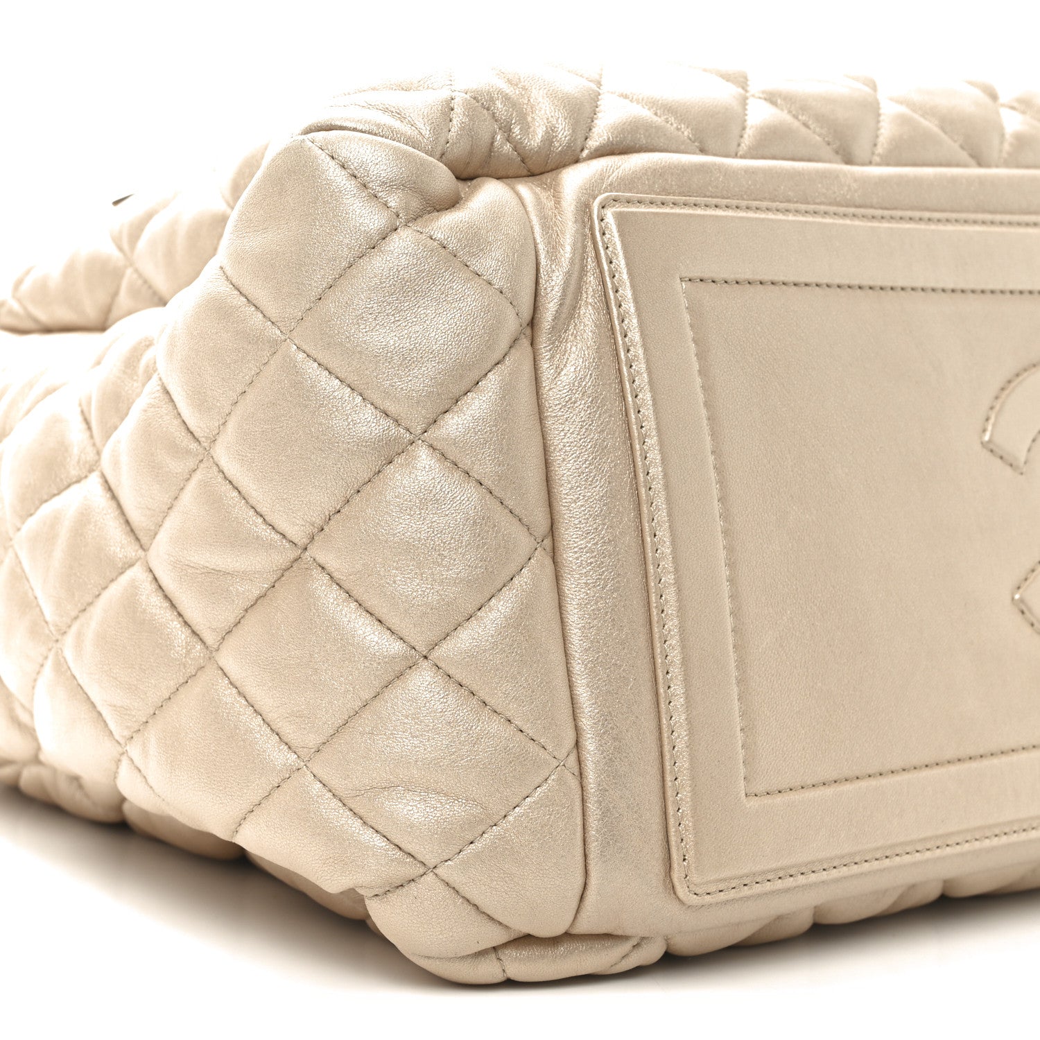 Chanel Lambskin Coco Cocoon Bowler Light Gold 9 of 10