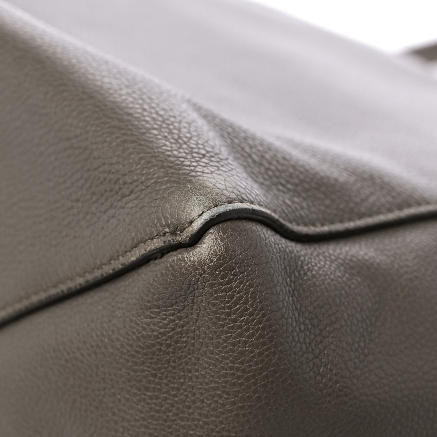 Celine Soft Grained Calfskin Small Belt Cabas Phantom Taupe 10 of 16