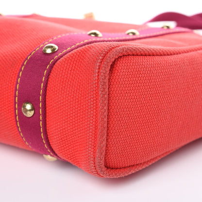 Louis Vuitton Toile Antigua Cabas MM Red 9 of 14