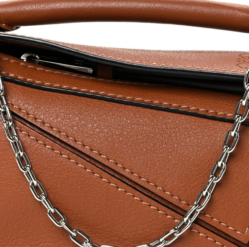 Loewe Calfskin Nano Puzzle Bag Tan 1816058 – FASHIONPHILE