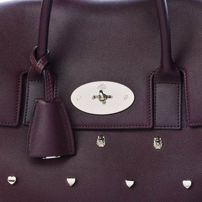 Mulberry Calfskin Studded Medium Cara Delevingne Convertible Satchel Oxblood 10 of 17