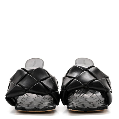 Bottega Veneta Nappa Maxi Intrecciato Lido Mule Sandals 37 Black 2 of 10