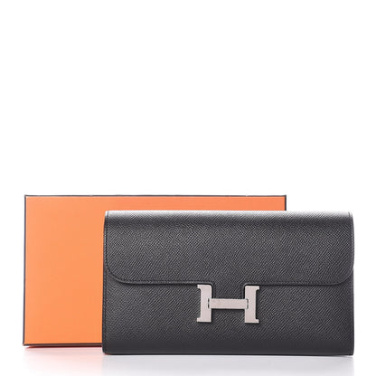 Hermes Epsom Constance Long Wallet Black 13 of 13