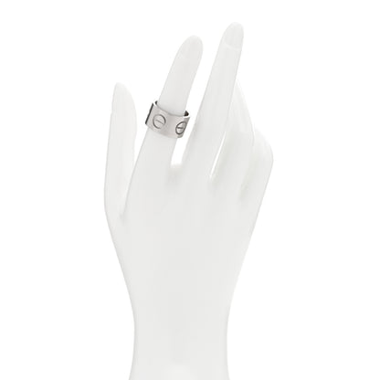 Cartier 18K White Gold 11mm LOVE Ring 52 6 2 of 5