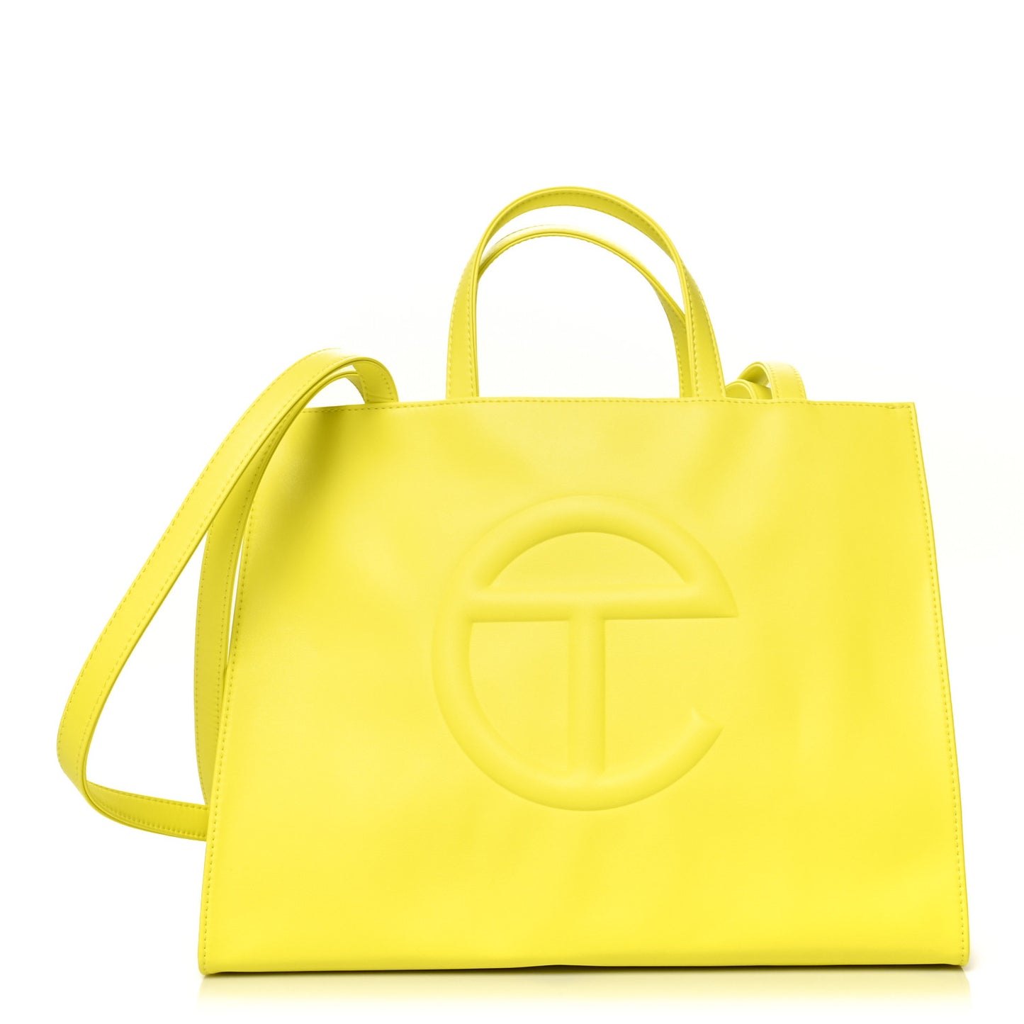 Vegan Leather Medium Shopping Bag Margarine